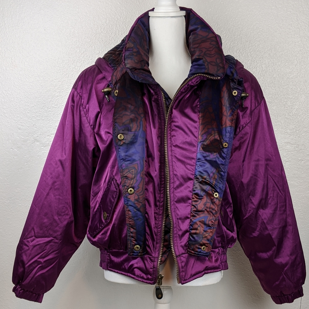 Obermeyer Metallic Purple  Ski Jacket Vintage